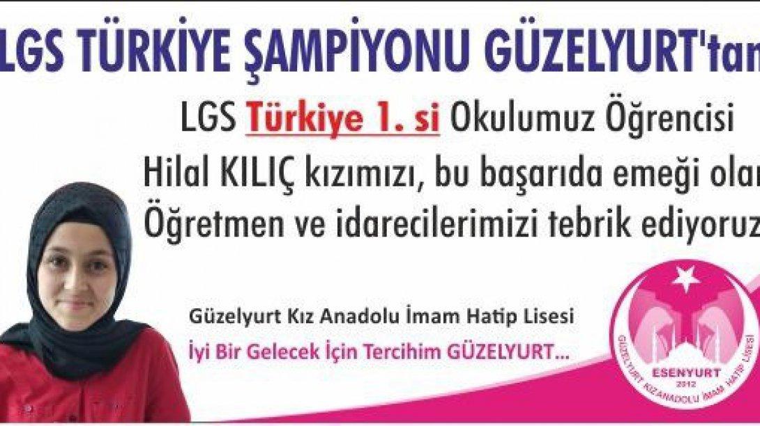 LGS TÜRKİYE 1. si ESENYURT'TAN... 